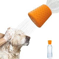Kit de lavage pour chiens et chats en silicone - Douche portable avec bouteille d'eau - Vente flash