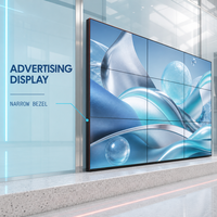 Écran de Mur Vidéo LCD IPS 49 Pouces à Prix Abordable, Bordure Fine de 3,5 mm, Luminosité 700 cd/m², Écran Publicitaire Modulaire pour Centre Commercial