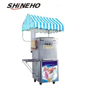 Palo comercial de mesa, máquina de helado suave y suave, precio