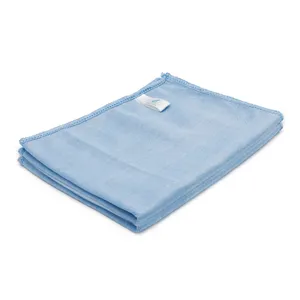 Hospital office cleaning rags towels janitorial supplies reusable blue lint free window cleaning cloths