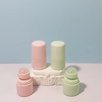Flacon roll-on en PE de 30 ml rechargeable, vide, pour massage, essence, émulsion, désodorisation