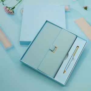 Custom Print Logo PU Leather A5 <b>Notebook</b> <b>Planner</b> Diary with Pen and Gift Box Custom Color Modern Design - Product Image 4