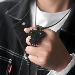 จี้ฮิปฮอปสุดเท่ห์ ดีไซน์เก๋ สไตล์สตีมพังก์  ทำจากสแตนเลส  สร้อยคอจี้แฟชั่นสั่งทำได้ - Product Image 2