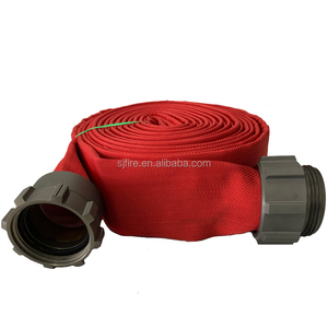 Tubo Antincendio Rosso a Doppio Rivestimento da 4 Pollici (100mm) con Raccordi NH per Camion dei Pompieri - Product Image 5