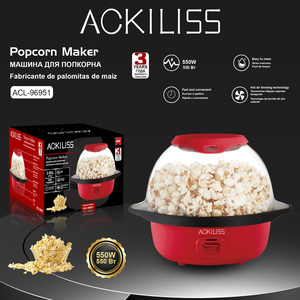 ACKILISS ACL-96951 Máquina de Palomitas de Maíz de Aire Caliente 550W 2.85L, Fácil de Limpiar, con Soplado de Aire Caliente para Hacer Palomitas y Snacks Familiares Diarios - Product Image 2