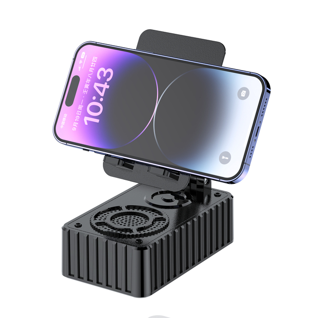 Phone Holder Cell Phone Stand with Wireless Speaker and Anti-Slip Base HD Surround Sound Perfect for Home and Outdoors