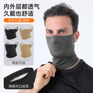 Cycling Face Mask Windproof Neck Warmer Unisex Winter Outdoor Sport Protection Seamless Ear Loops Breathable Sweat Absorbent - Product Image 2