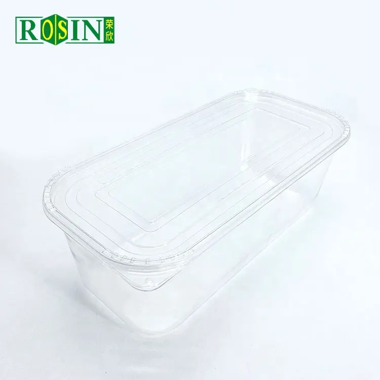 Limpe o gelado descartável dos PP do produto comestível com recipiente plástico do gelado da banheira de creme das tampas 5L