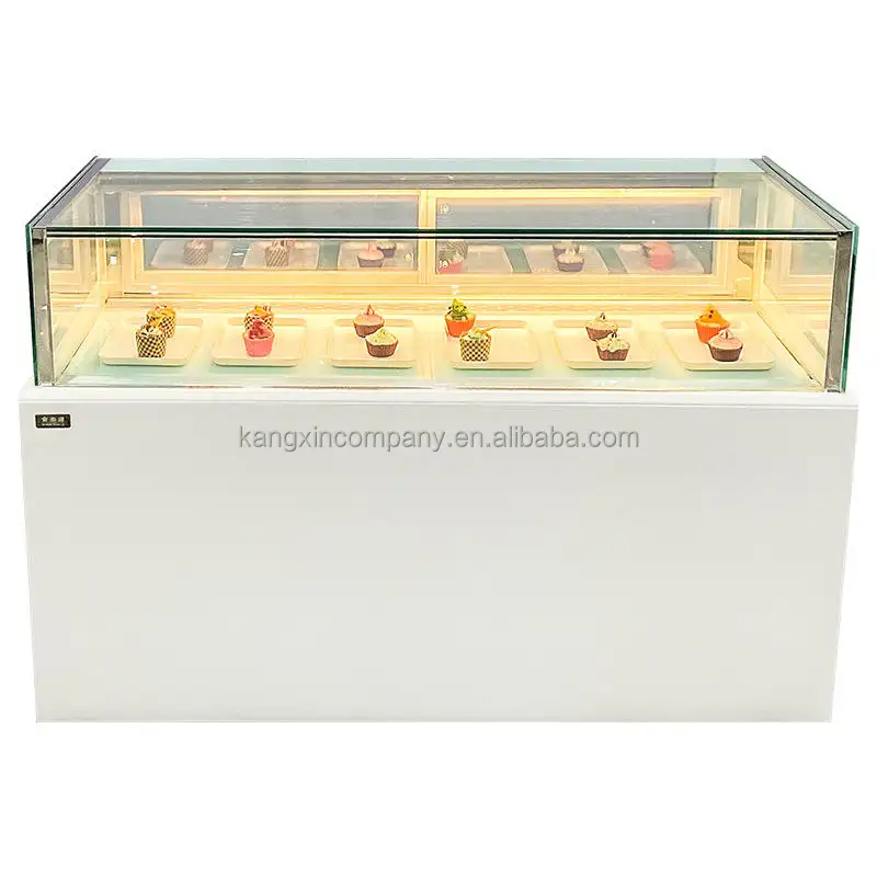 Bakkerij Showcase Koelkast Vitrine Cake Chiller Showcase Display Ventilator Koeling Zoete Gebak Bakkerij Display Koelkast