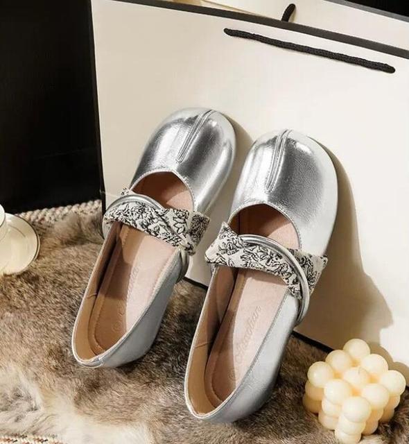 New Style Retro Platform Mary Jane Shoes Women's Summer Round-toe French Ballet Shoes