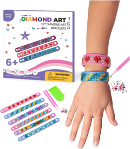 DIY el yapımı elmas çapraz nakış gençler çocuk takı Gem aksesuarları karikatür mozaik bilezik bileklik sanat kutusu paketlenmiş - Product Image 1