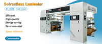 Laminateur automatique sans solvant BD-400, machine à moteur haute vitesse pour la production d'emballages de biscuits et de bonbons