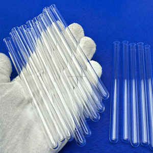 GLS tabung Quartz transparan panjang kustom mulus pemoles penggulung presisi kapiler Quartz kualitas optik bening - Product Image 5