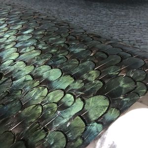 Panel Dinding Berkualitas Tinggi Alami Wallpaper Bulu Merak Mewah Terbaru Berwarna-warni untuk Dekorasi Dinding Rumah - Product Image 4