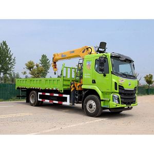Grue montée sur camion Dongfeng Chenglong M3 4x2, grue à flèche droite XC MG 12 tonnes pour travaux d'ingénierie électrique - Product Image 6