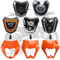 Plaque de phare à LED pour EXC SX XCW 250 300 450 Supermoto Motocross Mèche de phare Accessoires d'éclairage optimaux pour motos