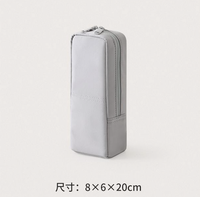 Organisateur de pinceaux de maquillage portable et pliable en toile, avec fermeture éclair, capacité moyenne, autoportant, pour trousse de maquillage
