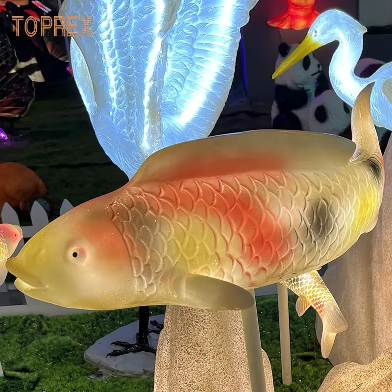 カスタムLED-点灯サイン動物照明マリンレジングラスファイバーシミュレーションモデル魚ロブスター彫刻レストランの装飾クリスマス