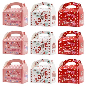 Cajas de Regalo Plegables de Cartón Reciclable para el Día de San Valentín, Diseño Personalizado, Caja Cuadrada para Cupcakes, Romántica, para Fiestas de Amor - Product Image 6