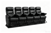 Siège de cinéma moderne de haute qualité à 3 degrés de liberté, fauteuil inclinable 4D avec mouvement de siège pour salle de cinéma