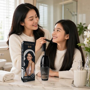 Tinte para el Cabello Negro Intenso OEM ODM 100ml con Aplicador en Peine y Fragancia, Marca Privada, Nutritivo y Control de Frizz - Product Image 5