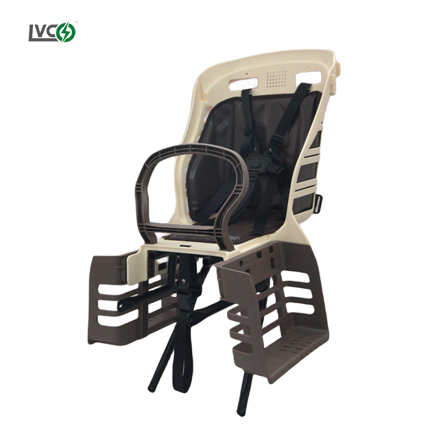 LVCO Electric Bicycle Child Baby Chair Bike Rear Saddle Seat Mountain Ebike Child Safety Seat with Handrail Child Cycling