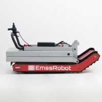 Chariot élévateur à ciseaux hydraulique robuste à quatre roues EmssRobot-Nano X, chariot de transport manuel, monte-escaliers, capacité de charge de 300 kg, outils