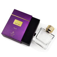 Faites votre propre bouteille de parfum et boîte ensemble de luxe 50ml bouteille de parfum avec tiroir emballage boîte en papier