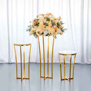 Soporte de Flores Desmontable Dorado, Diseño Moderno, Romántico y Simple de Hierro, Ideal para Decoración de Bodas, Fiestas y Eventos - Product Image 5