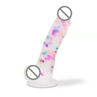 Dildo de Silicona para Masturbación Lésbica, Pene Realista, Juguete Sexual Transparente de 32 cm, Dildo de Silicona Súper Grande y Realista