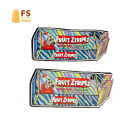 Sachet Mylar découpé sur mesure de forme irrégulière 3,5g pour bonbons, gommes, snacks, emballage refermable à fermeture éclair