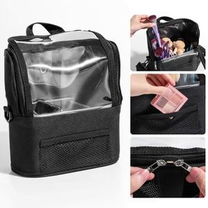 Trousse de maquillage professionnelle à doublure amovible, grande capacité, avec bandoulière réglable pour maquilleurs professionnels - Product Image 3