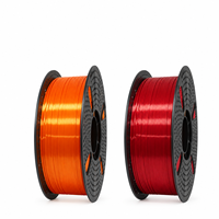 Filament d'imprimante 3D en PLA soyeux 1,75 mm 1 kg, couleurs riches pour l'artisanat décoratif, compatible avec les imprimantes 3D Bambu Lab et Creality