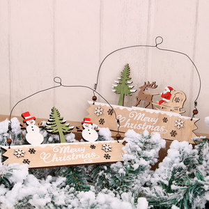 2020 New Christmas Decorations: Wooden <b>Letter</b> Signs for Doors, <b>Walls</b>, Shop Welcome Signs, Painted Hangings - Product Image 3