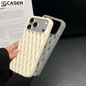 Coque de téléphone 3D tissée ajourée à dissipation thermique pour <span class=keywords><strong>iPhone</strong></span> 18 17 Pro Max 16 15 14 13, en silicone souple antichoc et respirante à grille - Product Image 4