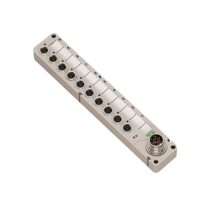 库存M8传感器/执行器盒; 4路; <span class=keywords><strong>3</strong></span> 757 343传感器接口接线块 - Product Image 1