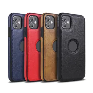 Business luxury PU leather mobile phone cases for iphone 11 Tpu Protective Back Cover Case