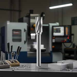 Cortador Rotatorio Fervi para Brocas de Carburo de Aluminio, Herramienta de Máquina, 12 mm de Diámetro, 4 Filos - Product Image 3