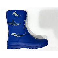 Bottes de pluie pour enfants, motif dessin animé cool, faciles à nettoyer, antidérapantes, tendance, imprimé animal, chaussures de pluie pour garçons
