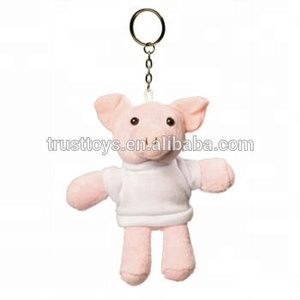 Dễ thương ếch buffy vòng chìa khóa tùy chỉnh sang trọng <span class=keywords><strong>Keychain</strong></span> trong T-Shirt - Product Image 3