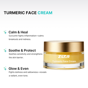 Skin Care Private Label Organic Skin Care Acne Wrinkle Dark Spot Moisturizer Bleaching Turmeric <b>Face</b> Cream Vitamin C Hyaluronic - Product Image 3