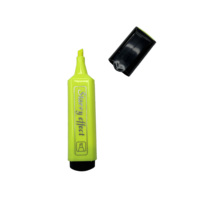 OEM/ODM Fournisseur RTS acceptable Set de stylos surligneurs colorés avec pointe de pinceau plat Clip noir et marqueur de surligneur de taille normale