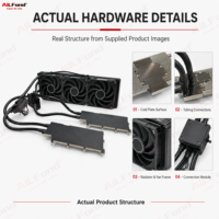 Kit Pendingin Air 1-ke-2 untuk 170hx 8GB V100 A100 H100 A4000 4000ADA 5880ADA A5000 A6000 L20 L40 L40S A40 RTX 4090/5090
