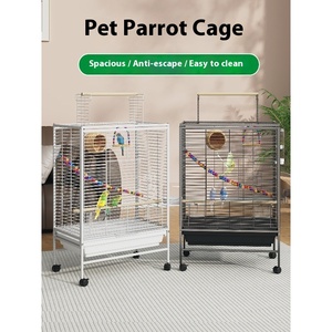 Gabbia per Uccelli Xuanfeng Pearl Small Luxury Eco-friendly per Tutte le Stagioni con Chiusura a Bottone, Antispruzzo, Struttura in Metallo, Motivo Solido - Product Image 4