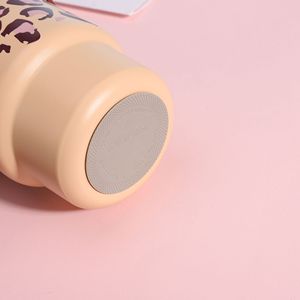 316 Stainless Steel Insulated <b>Mug</b> Leopard Print <b>Large</b> Capacity Portable Travel Coffee Cup With Carrying Strap - Product Image 4