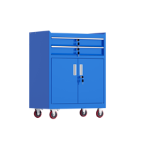 Chariot à outils en acier Homniture sur roues |   Armoire de rangement robuste verrouillable avec une capacité de 200 kg pour une utilisation en usine