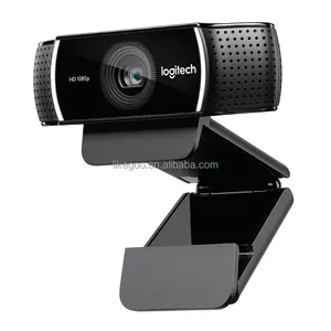 كاميرا Logitech C922 Pro الأصلية, كاميرا Logitech C922 Pro الأصلية Usb كمبيوتر محمول بث مباشر 1080p HD كاميرا ويب تدفق فائق السرعة صوت ستيريو