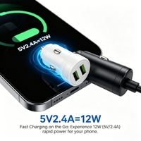 Cargador de Coche USB de Carga Rápida, Económico y Práctico, Herramienta de Carga para Automóvil con Excelente Relación Calidad-Precio