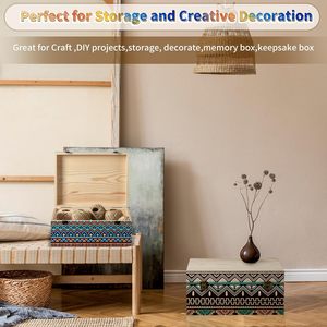 Cassetta in <span class=keywords><strong>Legno</strong></span> <span class=keywords><strong>di</strong></span> Pino Non Finita con Coperchio a Cerniera, Grande, per Artigianato, Stoccaggio e Fai-da-Te - Product Image 4