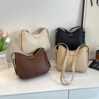 Nouveau design 2027 – Sac bandoulière décontracté grande taille pour téléphone, couleur unie, sac à main carré simple avec fermeture éclair pour femme